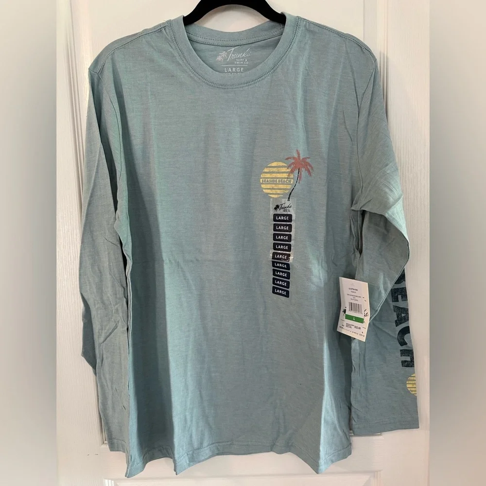 Trunks Surf & Swim Long Sleeve T-Shirt - Mens Size Extra Large - XL NWT